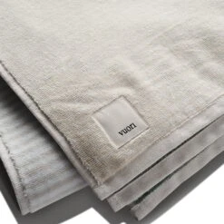 Wave Stripe Beach Towel | Oyster Wave Stripe