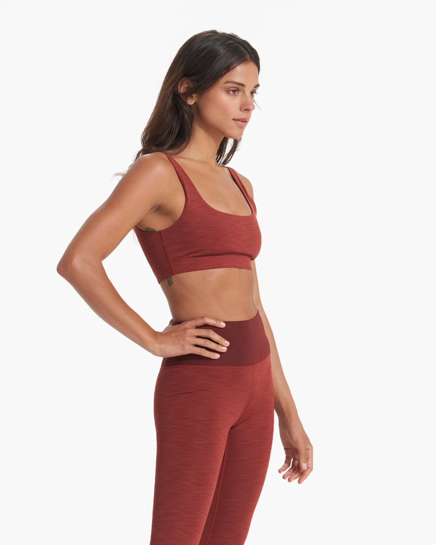 Lux Rib Daily Bra | Currant Heather - Image 2