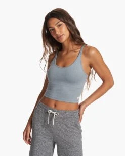 Halo Performance Crop | Flint Heather