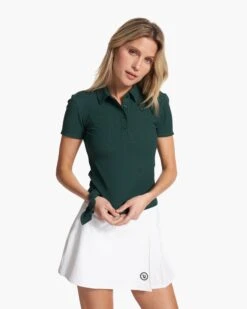 Pose Fitted Polo | Grass