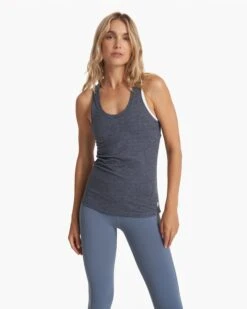 Lux Performance Tank | Azure Heather