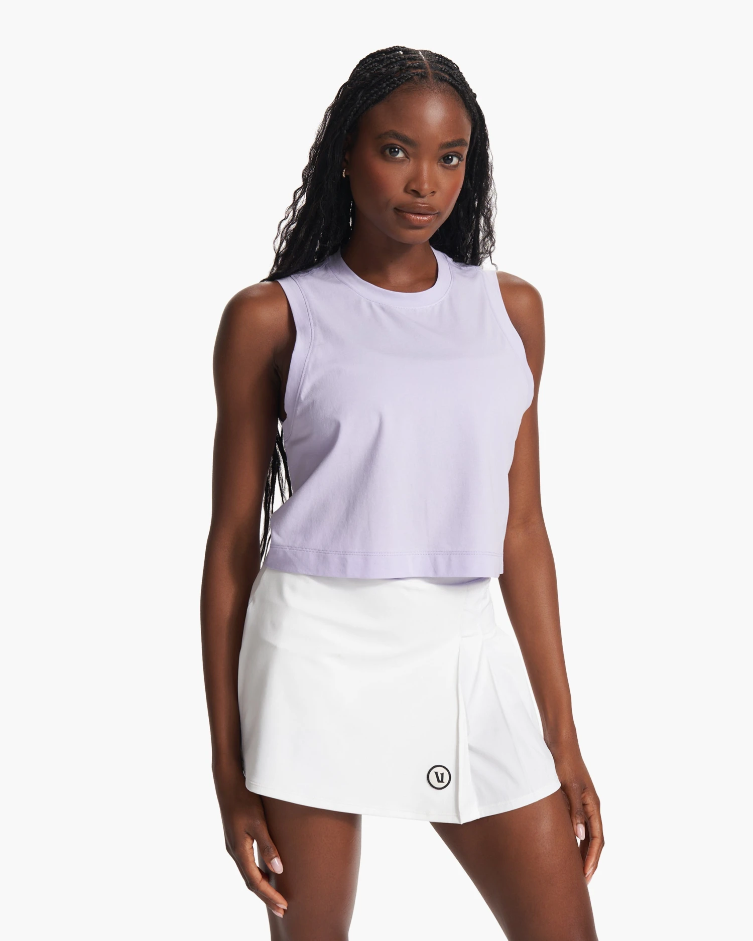 Feather Crop Tank | Zinnia