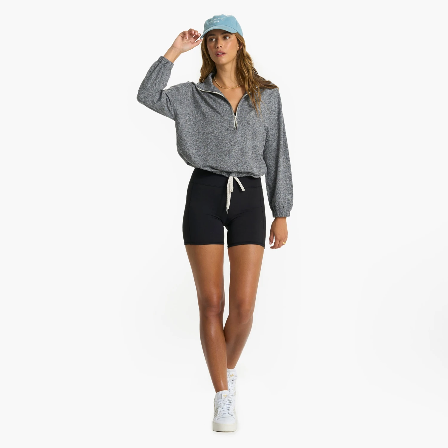 Halo Relaxed Half Zip | Heather Grey - Image 4