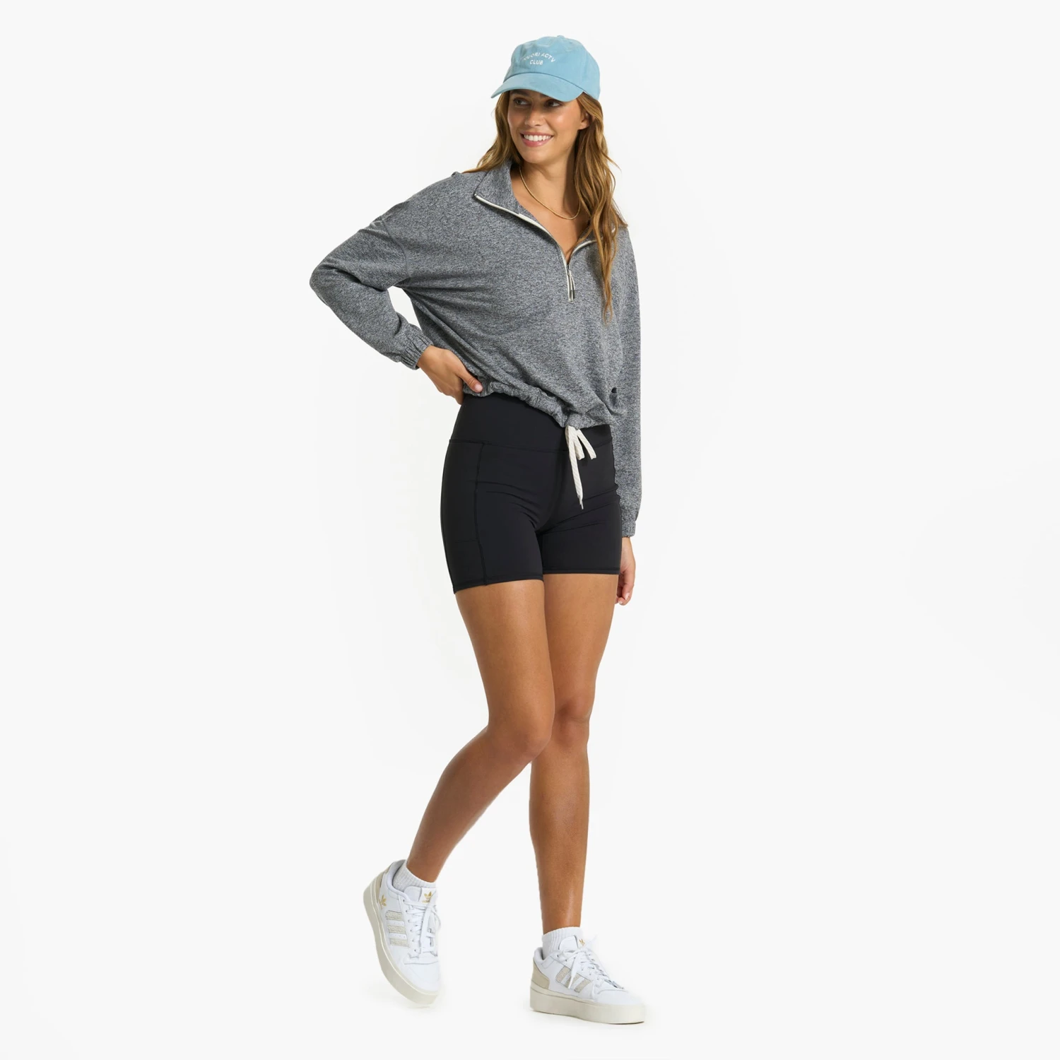 Halo Relaxed Half Zip | Heather Grey - Image 5