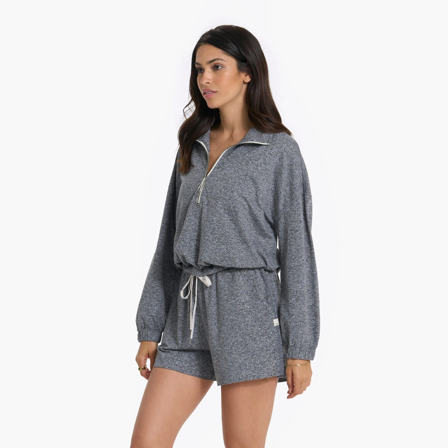 Halo Relaxed Half Zip | Heather Grey - Image 6