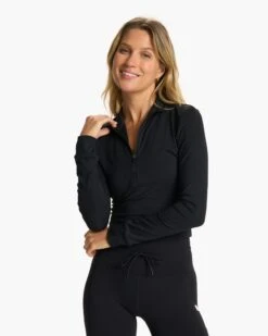 Studio Half Zip | Black