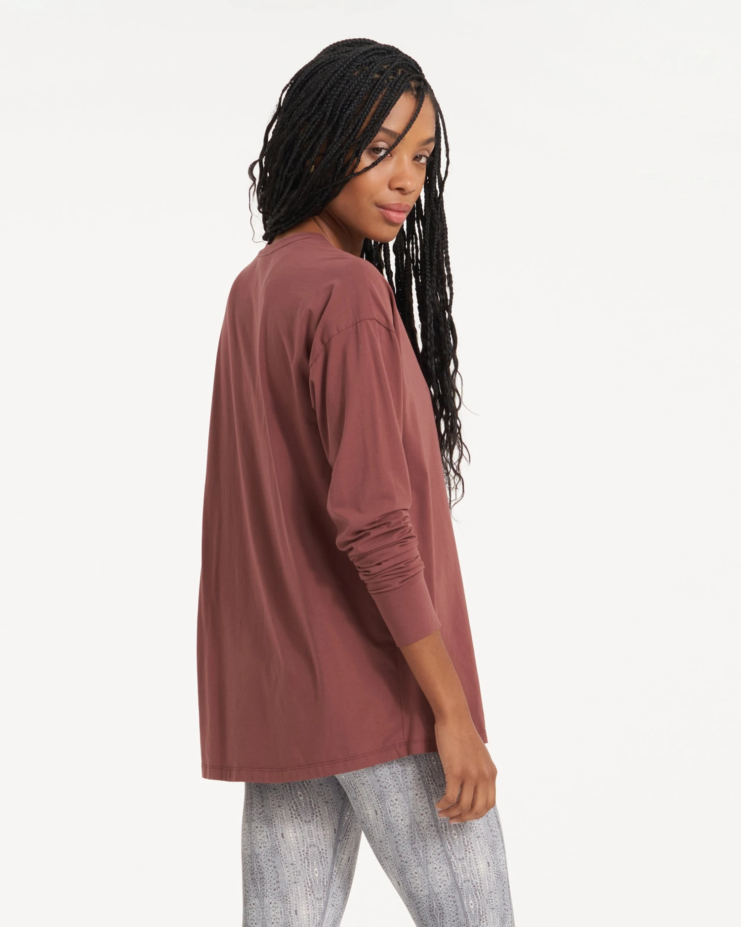 Long-Sleeve Feather Tee | Cedar - Image 2
