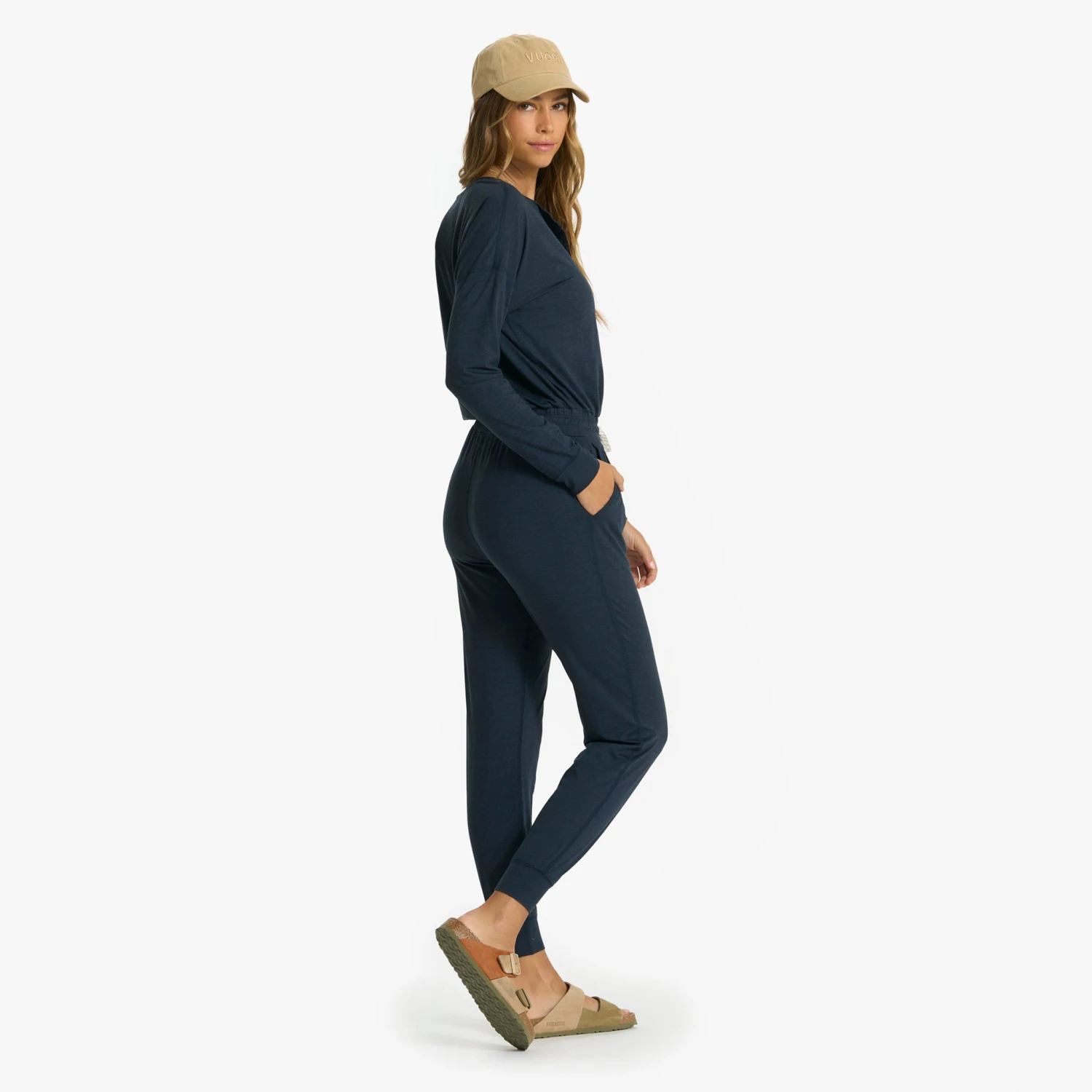 Lux Henley Jumpsuit | Ink Heather - Image 4