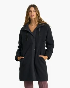 Sherpa Hooded Trench | Black
