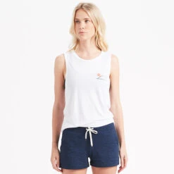 Sunset Watercolor Tank | White