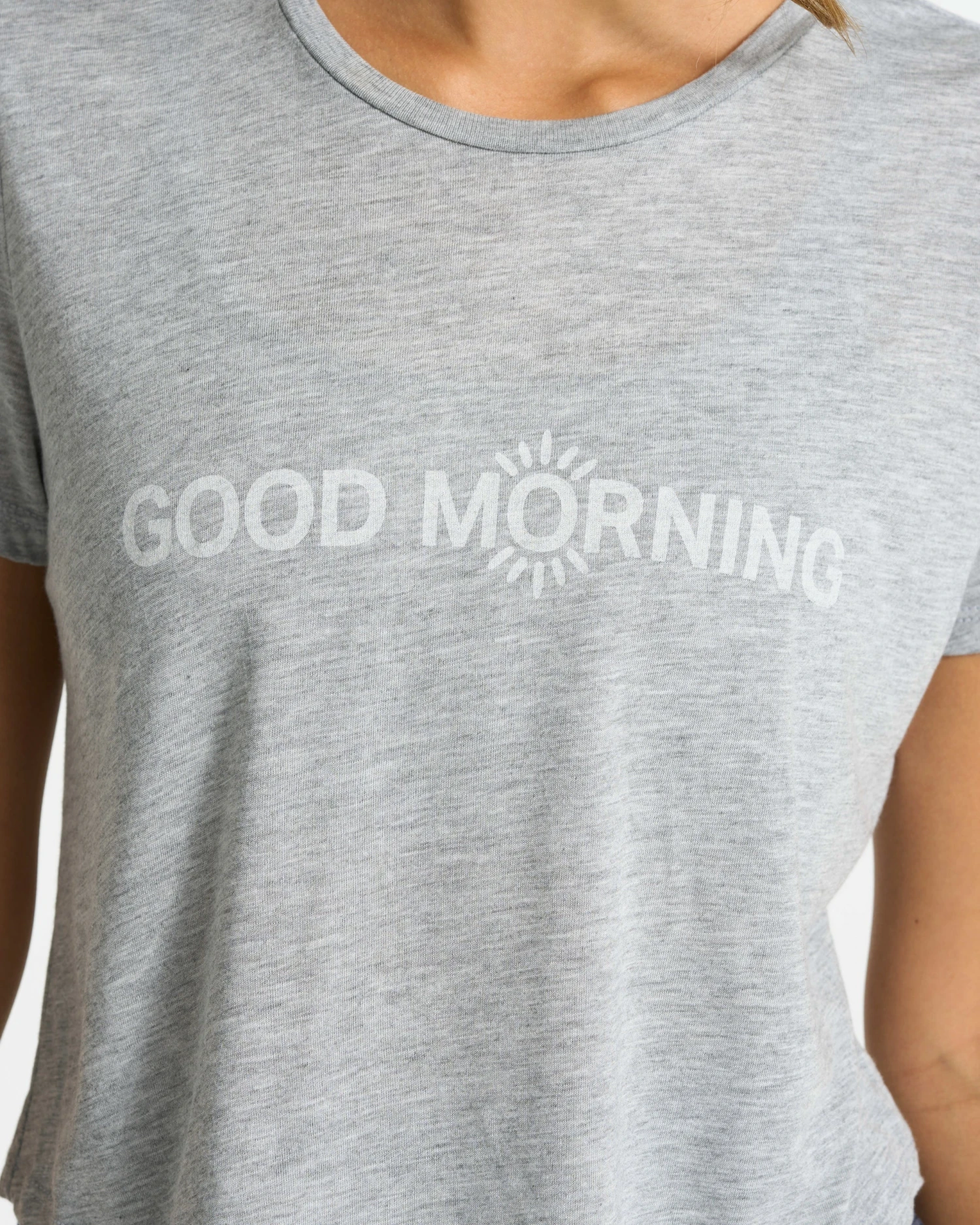 Good Morning Tee | Heather Grey - Image 3